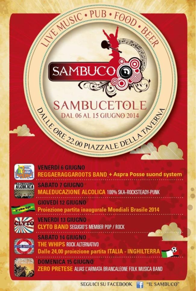 Programma serate sambucetole sagra gnocchi il sambuco 2014